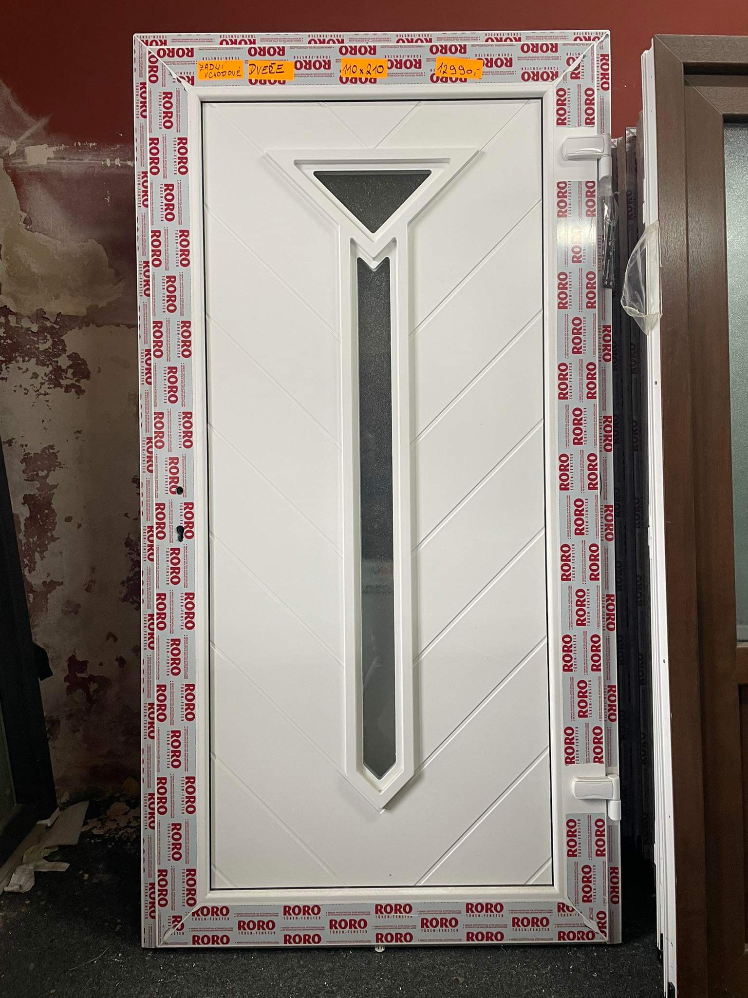 SOFt vchodové plastové dveře,zadní vchod Victoria,bílé, 110x210
